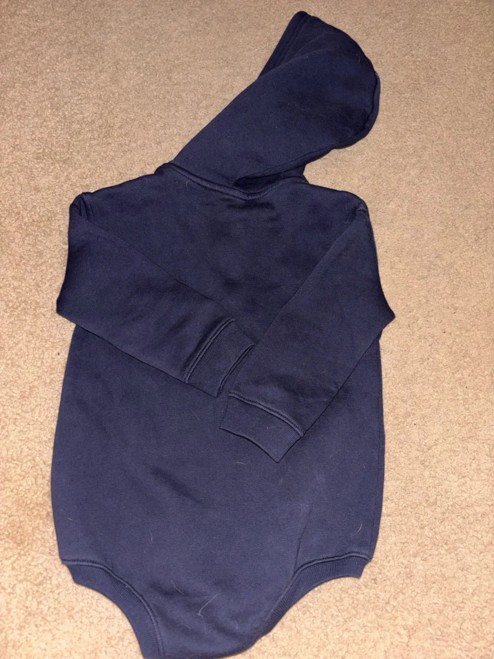 Old Navy Navy Hooded Pullover Sweatshirt for Kids